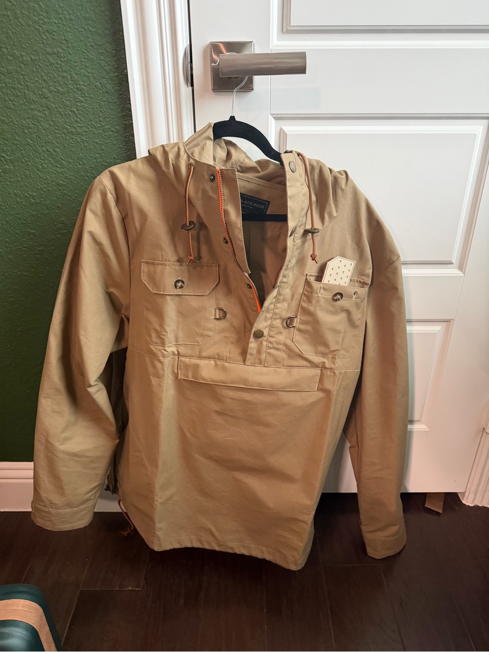 Ball and Buck waxed cotton Anorak Pullover  - Made in USA